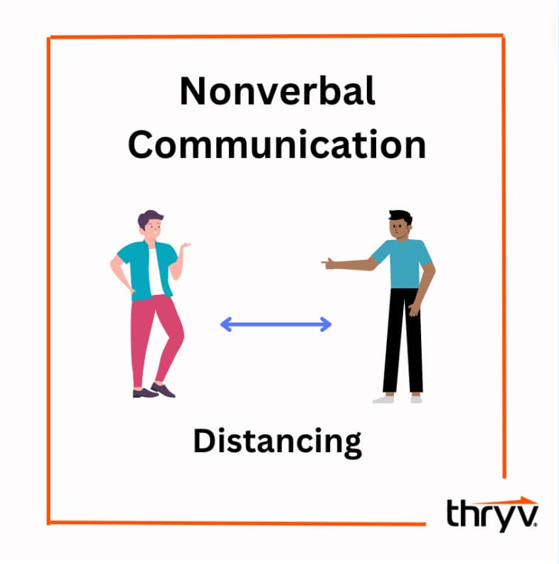 nonverbal communication example distancing